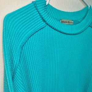 🩵 NWOT Zenana Women's Turquoise Sweater